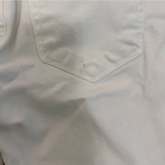 Paige White Low Rise Jeans Cropped Straight Leg - Picture 11 of 12